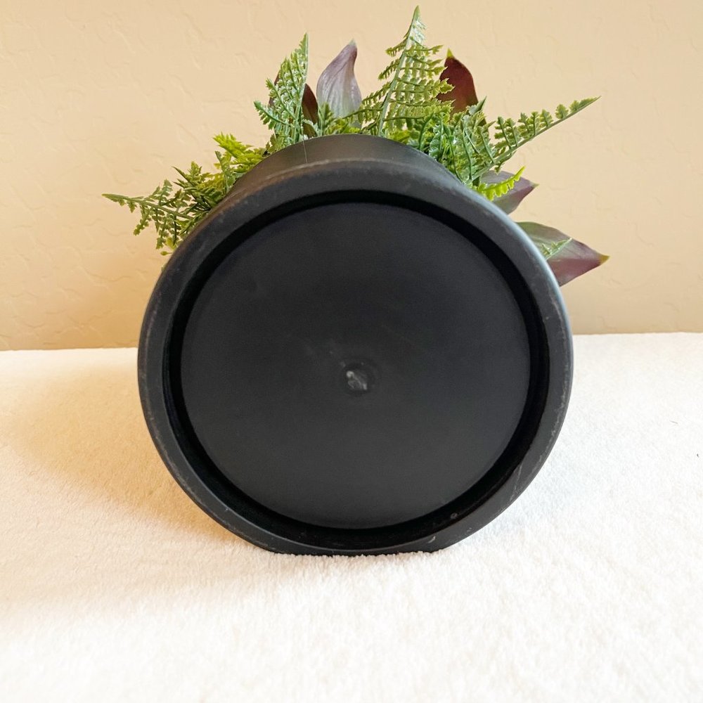 Faux Greens Greenery Tabletop Decor in Gray Pot Fake Plant - Picture 7 of 7